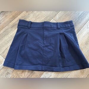 Aritzia SUNDAY BEST Navy Blue Pleated Mini Skirt 12